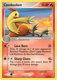 Combusken z edície Emerald, karta č.25