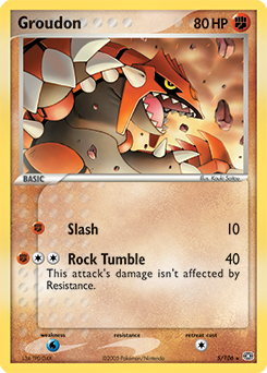 Groudon z edície Emerald, karta č.5