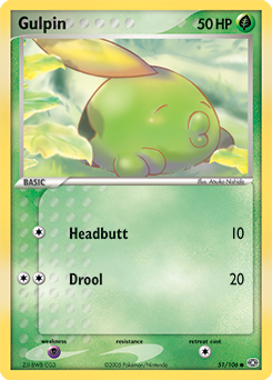 Gulpin z edície Emerald, karta č.51