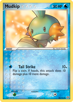 Mudkip z edície Emerald, karta č.56