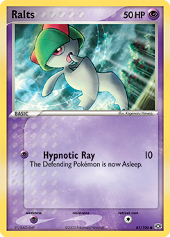 Ralts z edície Emerald, karta č.61