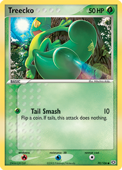 Treecko z edície Emerald, karta č.70