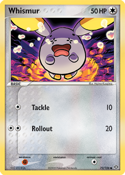 Whismur z edície Emerald, karta č.73