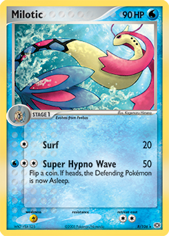 Milotic z edície Emerald, karta č.8