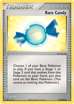 Rare Candy z edície Emerald, karta č.83