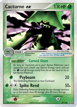 Cacturne ex z edície Emerald, karta č.91