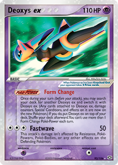 Deoxys ex z edície Emerald, karta č.93