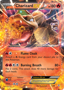 Charizard-EX z edície Generations, karta č.11