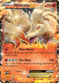 Ninetales-EX z edície Generations, karta č.13
