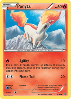 Ponyta z edície Generations, karta č.14