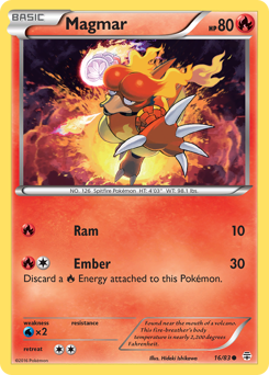 Magmar z edície Generations, karta č.16