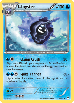 Cloyster z edície Generations, karta č.20