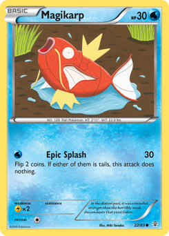 Magikarp z edície Generations, karta č.22