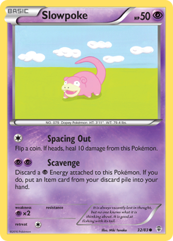 Slowpoke z edície Generations, karta č.32