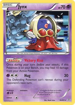 Jynx z edície Generations, karta č.36
