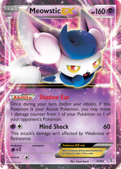 Meowstic-EX z edície Generations, karta č.37