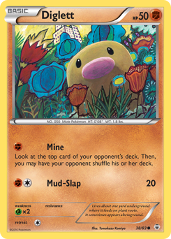 Diglett z edície Generations, karta č.38