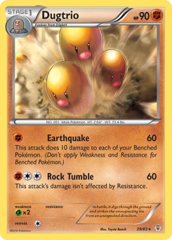 Dugtrio z edície Generations, karta č.39