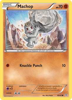 Machop z edície Generations, karta č.40