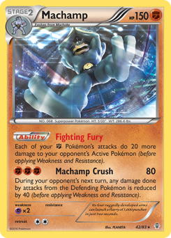 Machamp z edície Generations, karta č.42