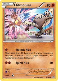 Hitmonlee z edície Generations, karta č.47