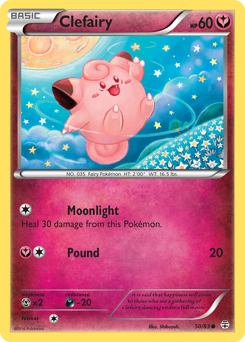 Clefairy z edície Generations, karta č.50