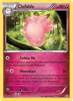 Clefable z edície Generations, karta č.51