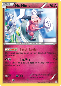 Mr. Mime z edície Generations, karta č.52