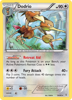 Dodrio z edície Generations, karta č.56