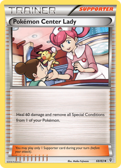 Pokémon Center Lady z edície Generations, karta č.68