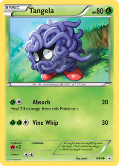 Tangela z edície Generations, karta č.8