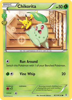 Chikorita, ukážková karta