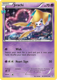 Jirachi z edície Generations, karta č.RC13