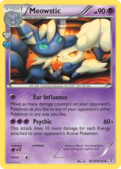 Meowstic z edície Generations, karta č.RC15