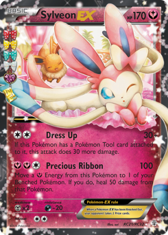 Sylveon-EX z edície Generations, karta č.RC21