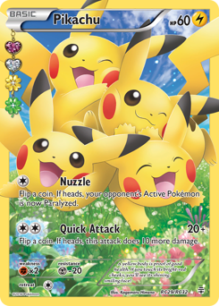 Pikachu z edície Generations, karta č.RC29