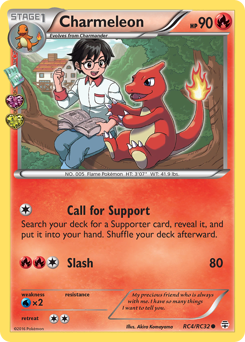 Charmeleon z edície Generations, karta č.RC4