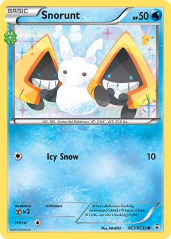 Snorunt z edície Generations, karta č.RC7