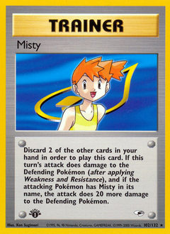 Misty z edície Gym Heroes, karta č.102
