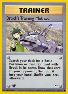 Brock's Training Method z edície Gym Heroes, karta č.106