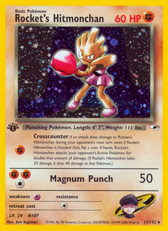Rocket's Hitmonchan z edície Gym Heroes, karta č.11