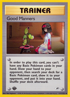 Good Manners z edície Gym Heroes, karta č.111