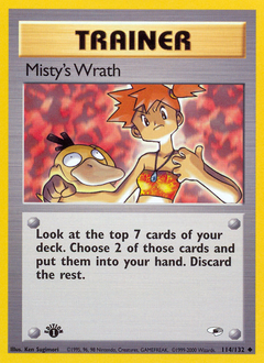 Misty's Wrath z edície Gym Heroes, karta č.114
