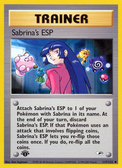 Sabrina's ESP z edície Gym Heroes, karta č.117