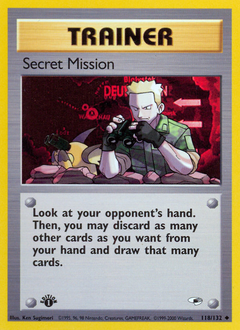 Secret Mission z edície Gym Heroes, karta č.118