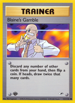 Blaine's Gamble z edície Gym Heroes, karta č.121