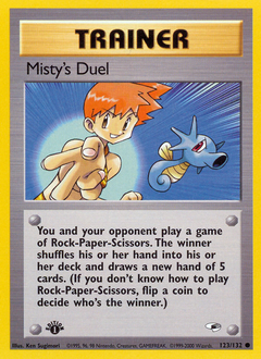 Misty's Duel z edície Gym Heroes, karta č.123