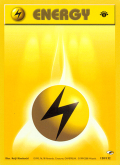 Lightning Energy z edície Gym Heroes, karta č.130