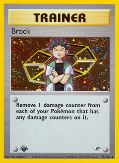 Brock z edície Gym Heroes, karta č.15