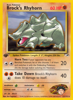 Rhyhorn, ukážková karta